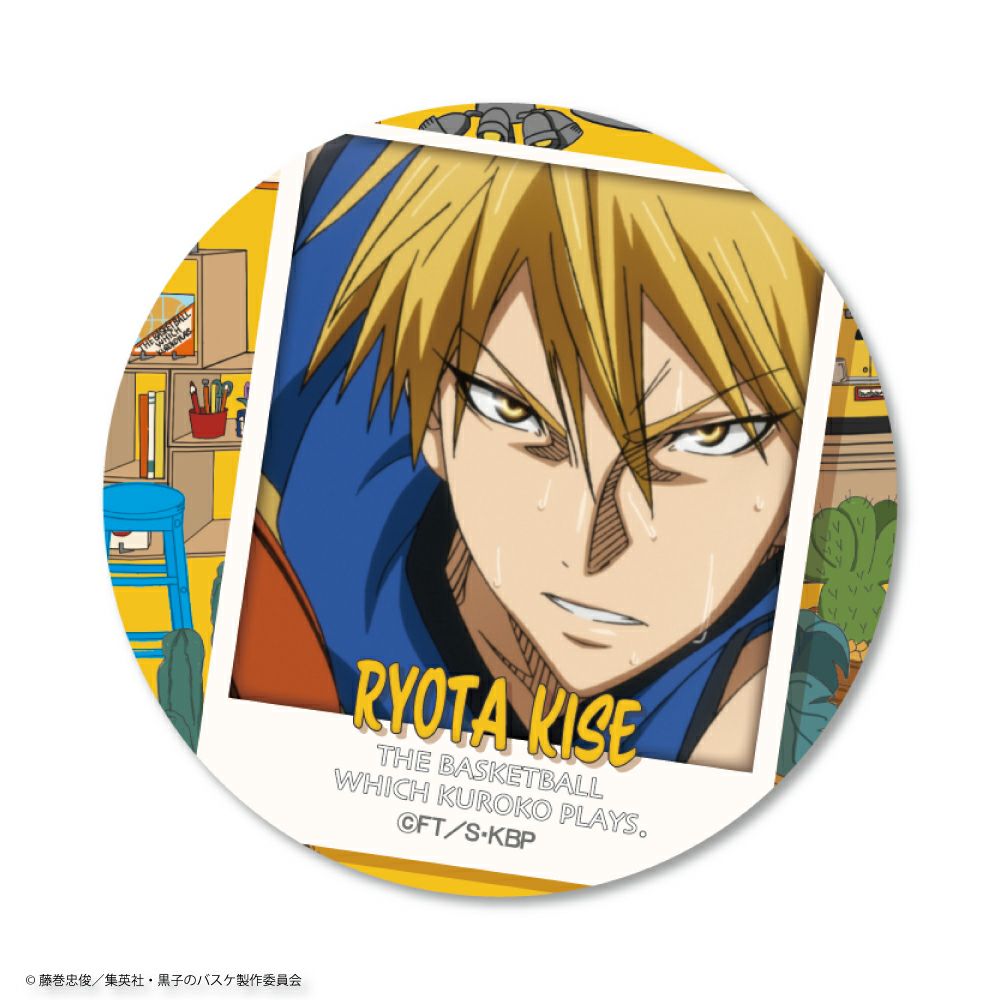 黒子のバスケ 黒バス 黄瀬涼太 まるかくカンバッジ 缶バッジ ジャン