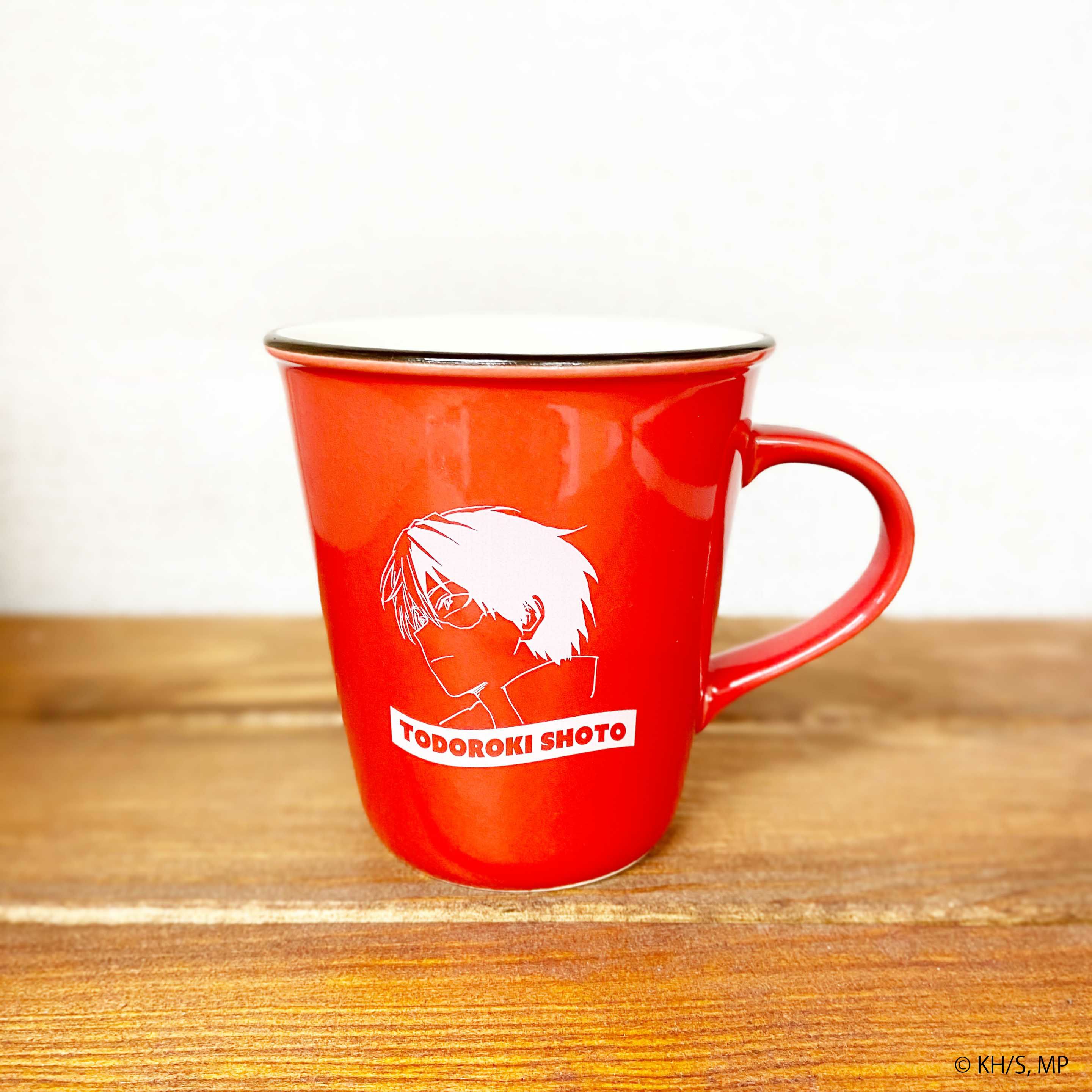 僕のヒーローアカデミア ホーロー風マグカップ 轟焦凍(レッド
