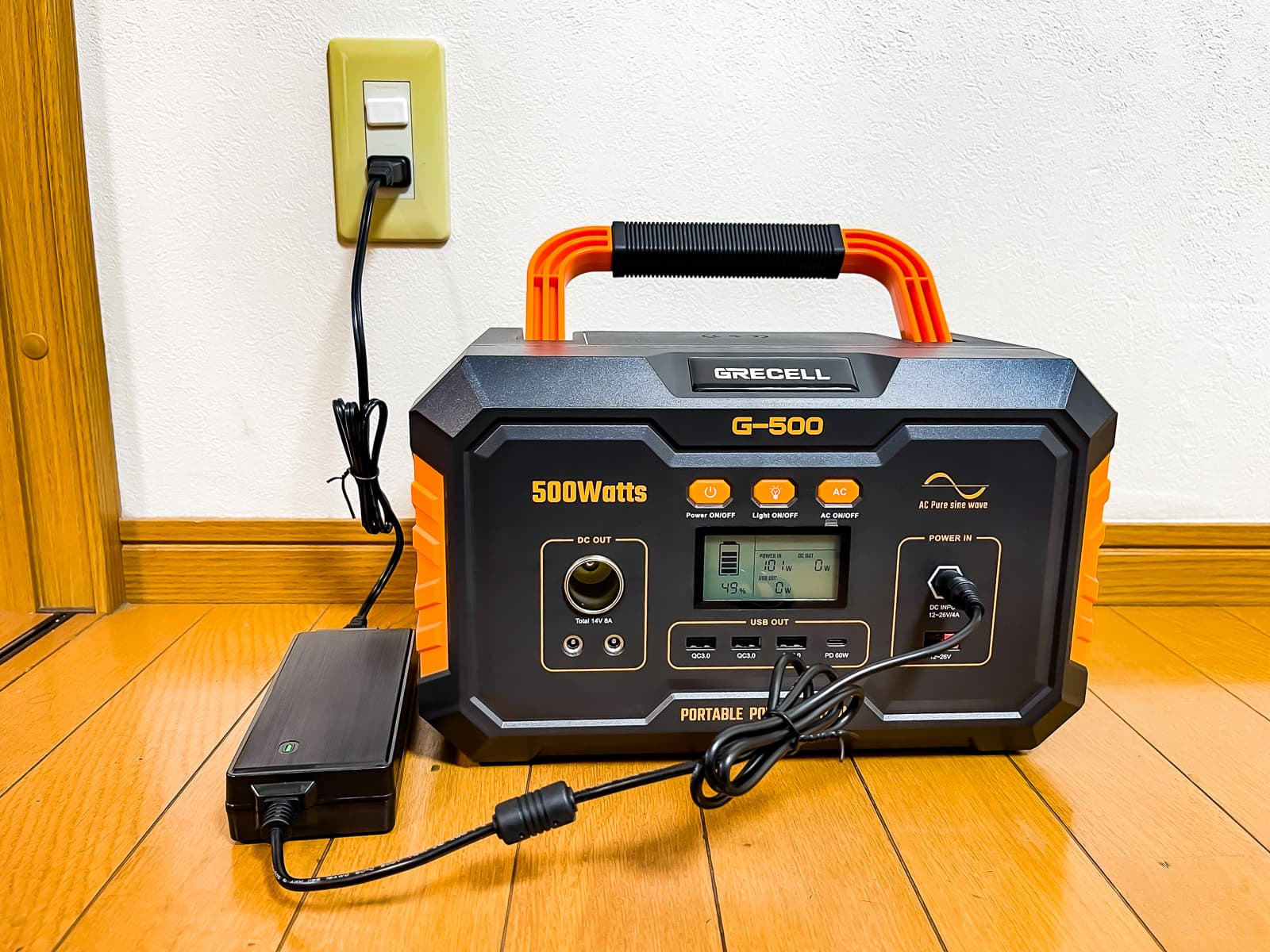 モノ評】GRECELL 500W ポータブルバッテリーで災害時やキャンプの電源