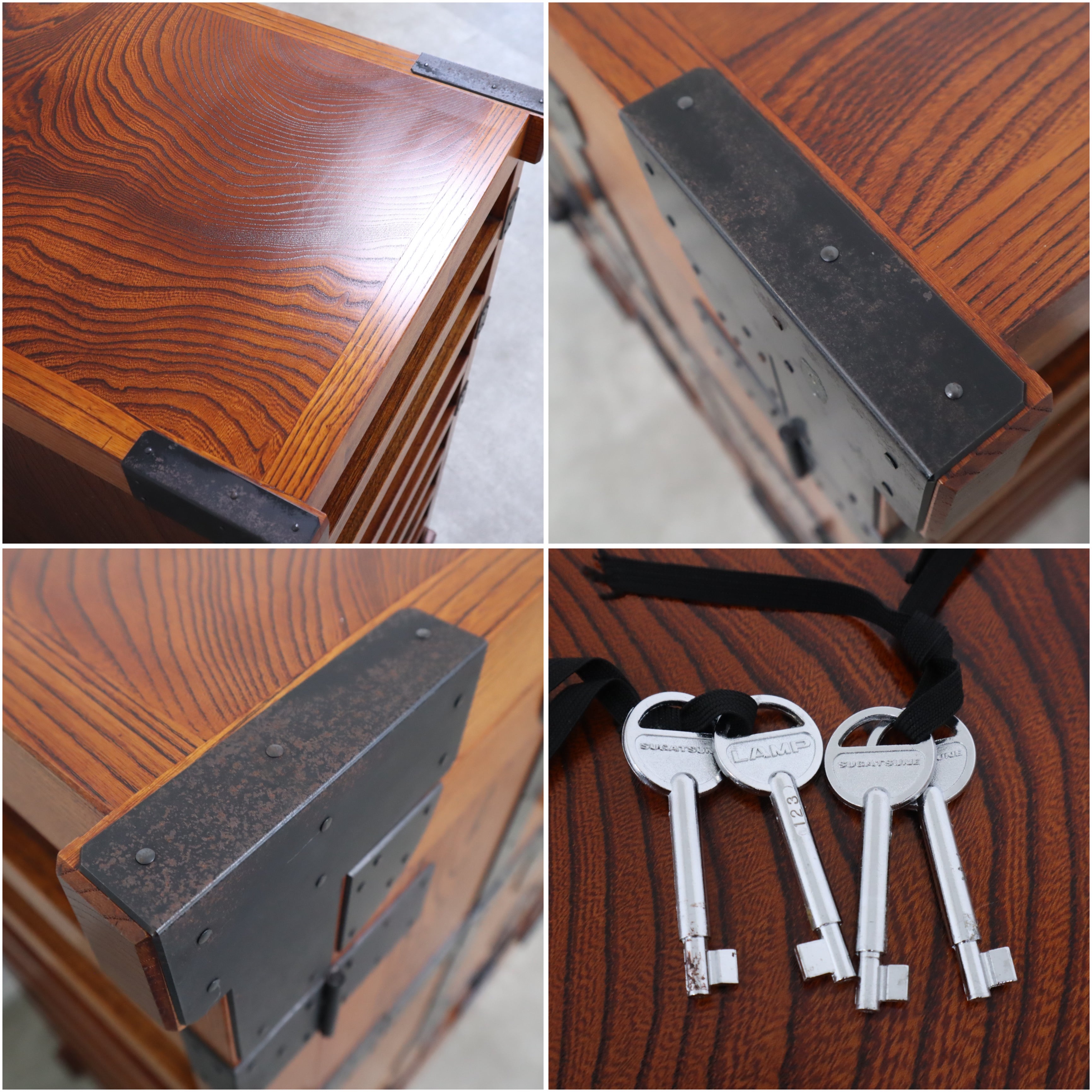 国指定伝統工芸品】松本帖タンスB（欅無垢材・拭き漆）松本民芸家具