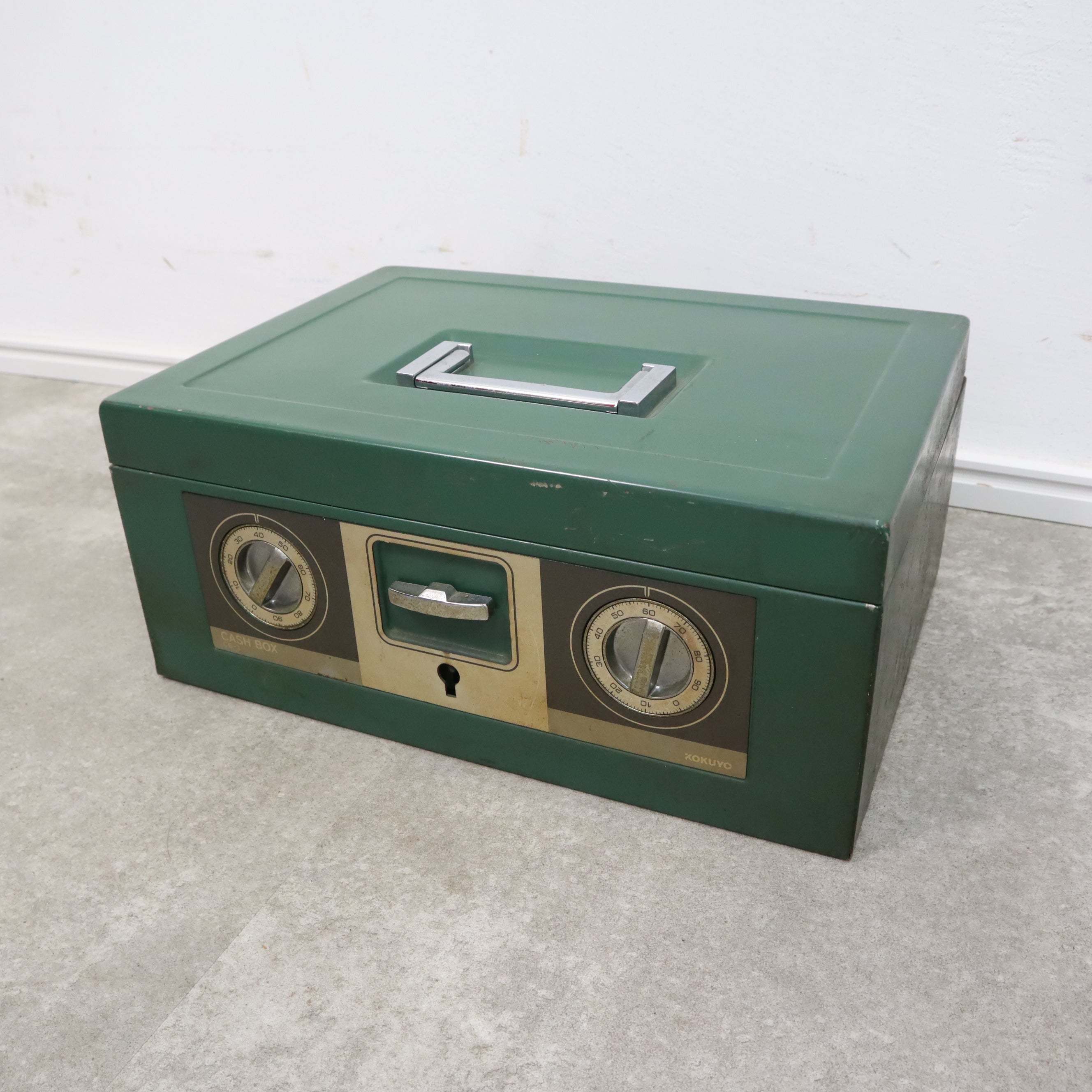 レトログリーンの手提げ金庫・キャッスボックス – バナルオンライン