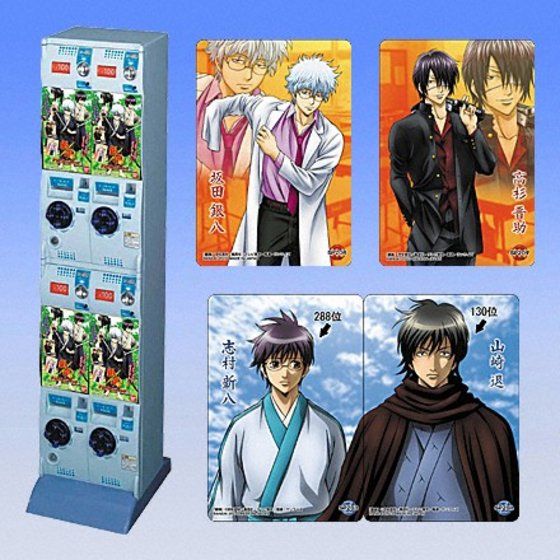 銀魂 クリアコレクション カードガム ステッカー 銀時 等 攘夷組 中心