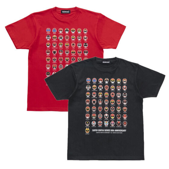 スーパー戦隊50周年記念 歴代レッド Tシャツ | 宇宙戦隊キュウ