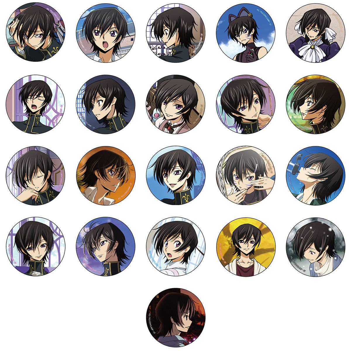 コードギアス 反逆のルルーシュ ルルーシュ 缶バッジ コードギアス