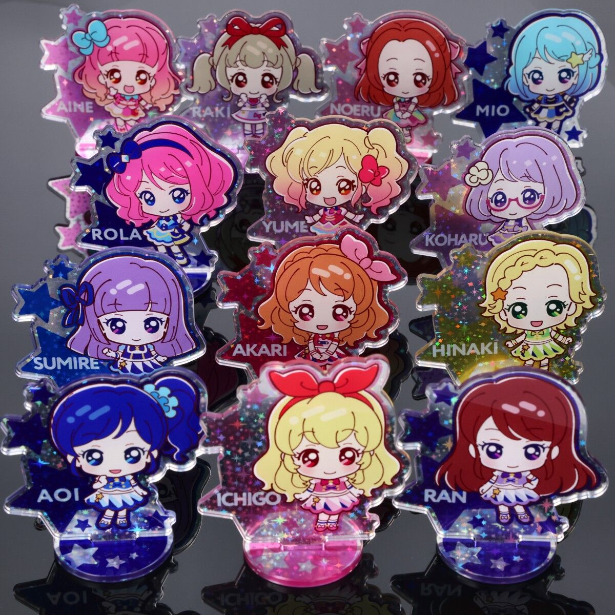 ハピクロ！】キラキャラアクリルスタンド アイカツオンパレード