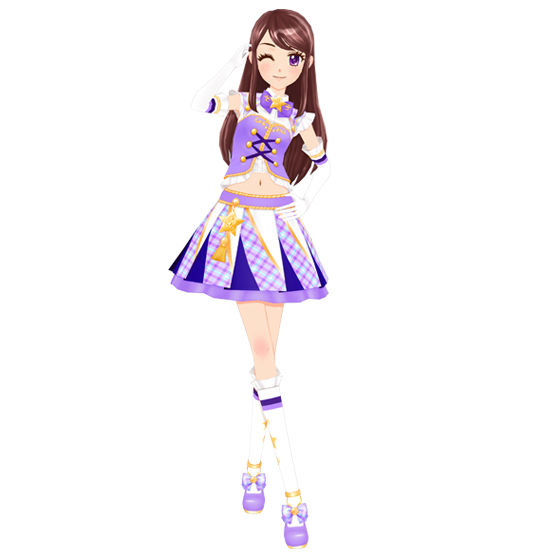 アイカツ アニメ柄 ハイパープルパレードコーデ 紫吹蘭 アイカツカード