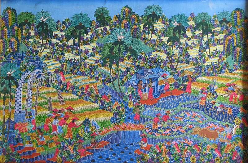 バリの風景画 Galuh作 バリの風景画 Galuh作 バリの風景画