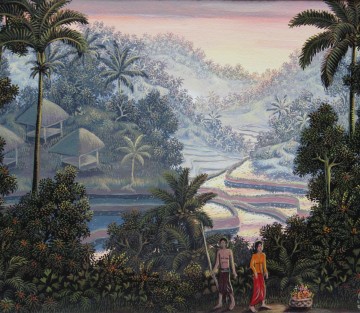 バリの風景画 Galuh作 バリの風景画 Galuh作 絵画 風景画 バリ島」の