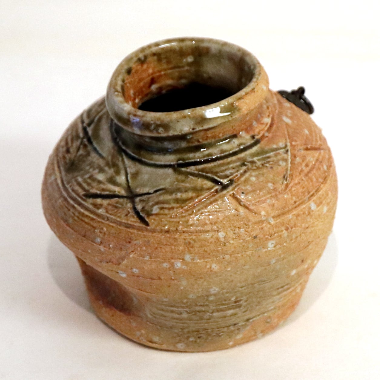 信楽焼伝統工芸師忠六作壺 忠六苑 信楽焼 ◇信楽焼 大壺