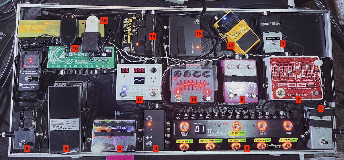 現在の沼 – The Novembersのエフェクト・ボード【高松浩史の音色探索