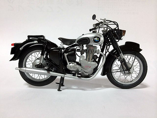 グンゼ産業 メグロ 500 Z7 1/12 スケール プラモデル 模型 バイク