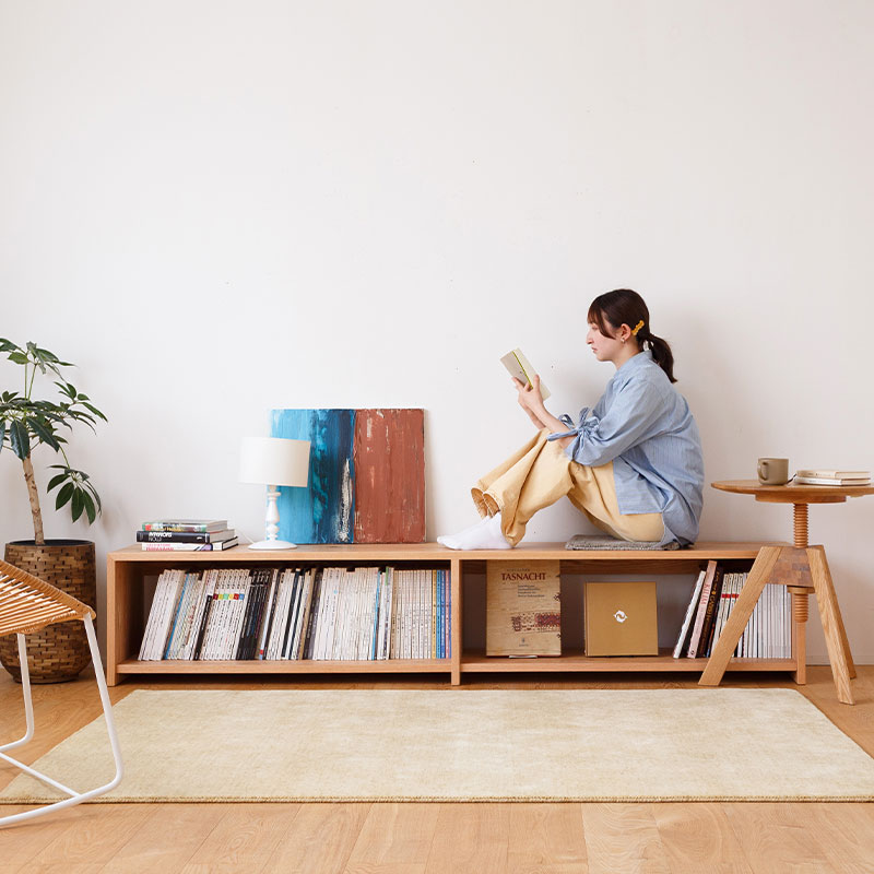 本棚やベンチにもなるオープンテレビボード | ボー・デコール