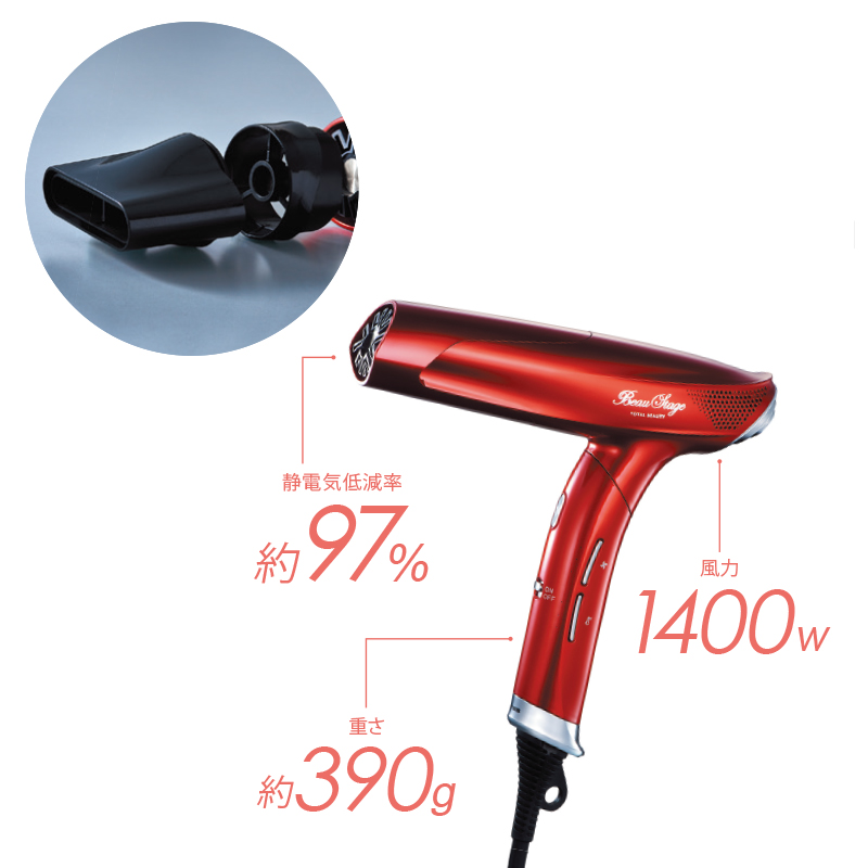 【極美品】アデランス エレガンジェット ドライヤー AD-BSO1EX 軽くてパワフルな速乾美髪ドライヤー、アデランス エレガンジェット