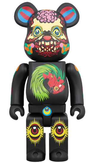 現代美術 田名網敬一 直筆サイン『BE@RBRICK 1000％赤』1205B 2026年