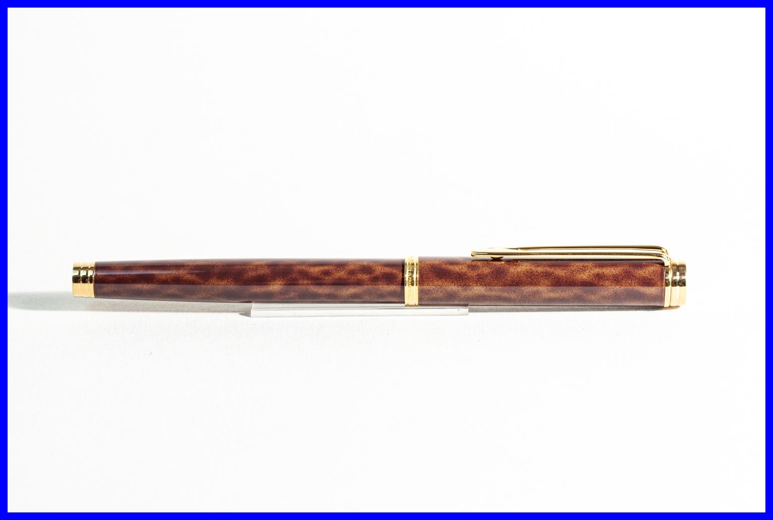 Waterman GENTLEMAN 100 18ct Lettering Nib Gold Fountain Pen Thuya