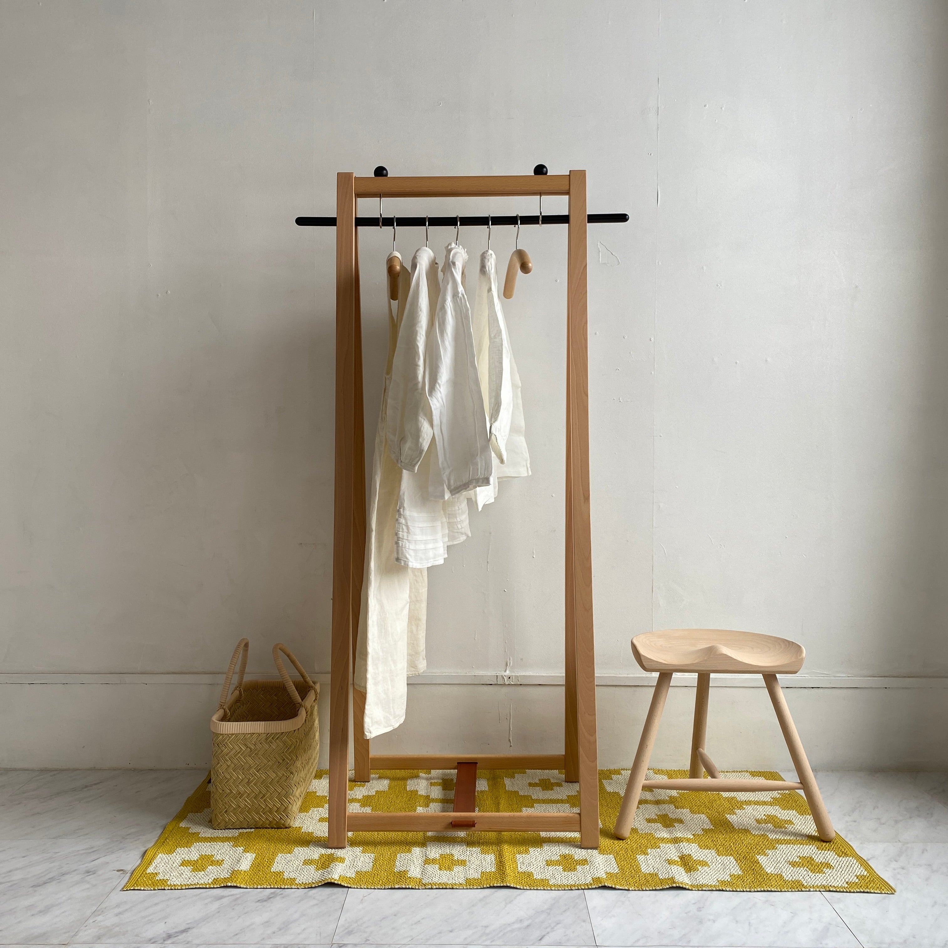 剣持勇 秋田木工 ハンガーラック No.3000-B コートハンガー コート