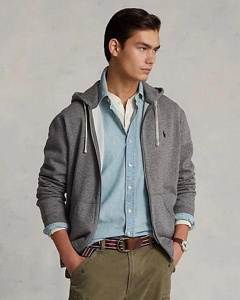 Polo Ralph Lauren Fleece Full Zip Sweatshirt Ash Grey – Hajjar's