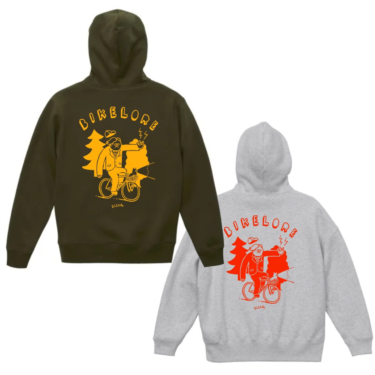 BIKELORE ORIGINAL Hoodie by yuzzle | 秋ヶ瀬の森バイクロア14
