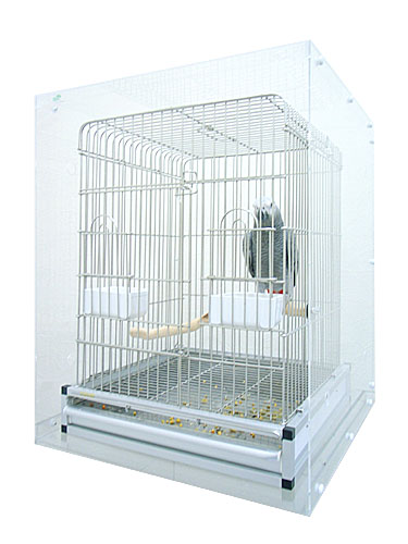 9991881【More Style】アクリルケージケースSLIM・扉なしM/35オウム