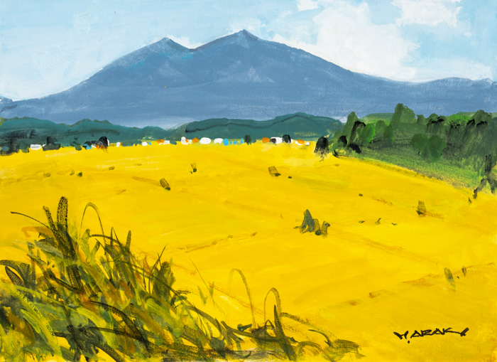 秋色 水彩画 荒木久夫 秋色 水彩画 荒木久夫