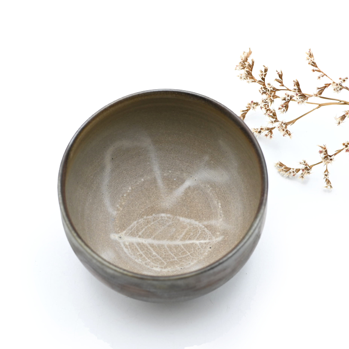 備前焼木の葉抹茶碗（桐箱付き）作家：延原 勝志 - 備前焼通販