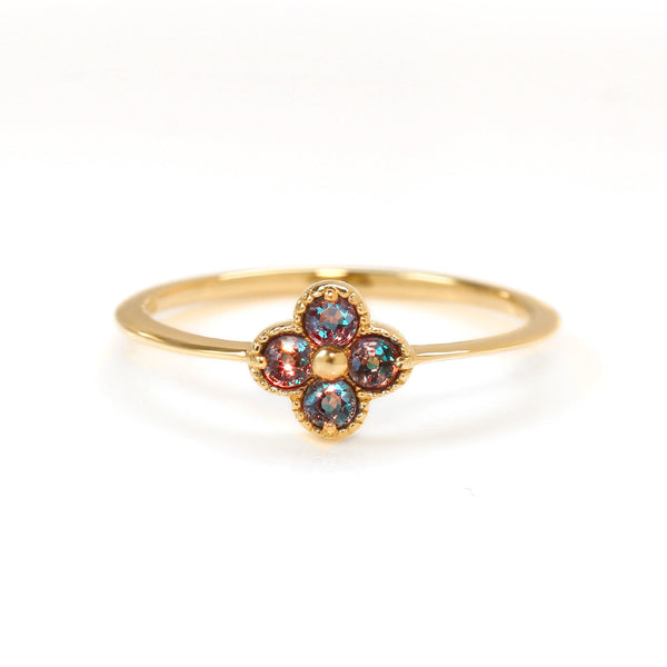 まる美しきブルーシラー!!☆ブラジル産アレキサンドライト☆リング