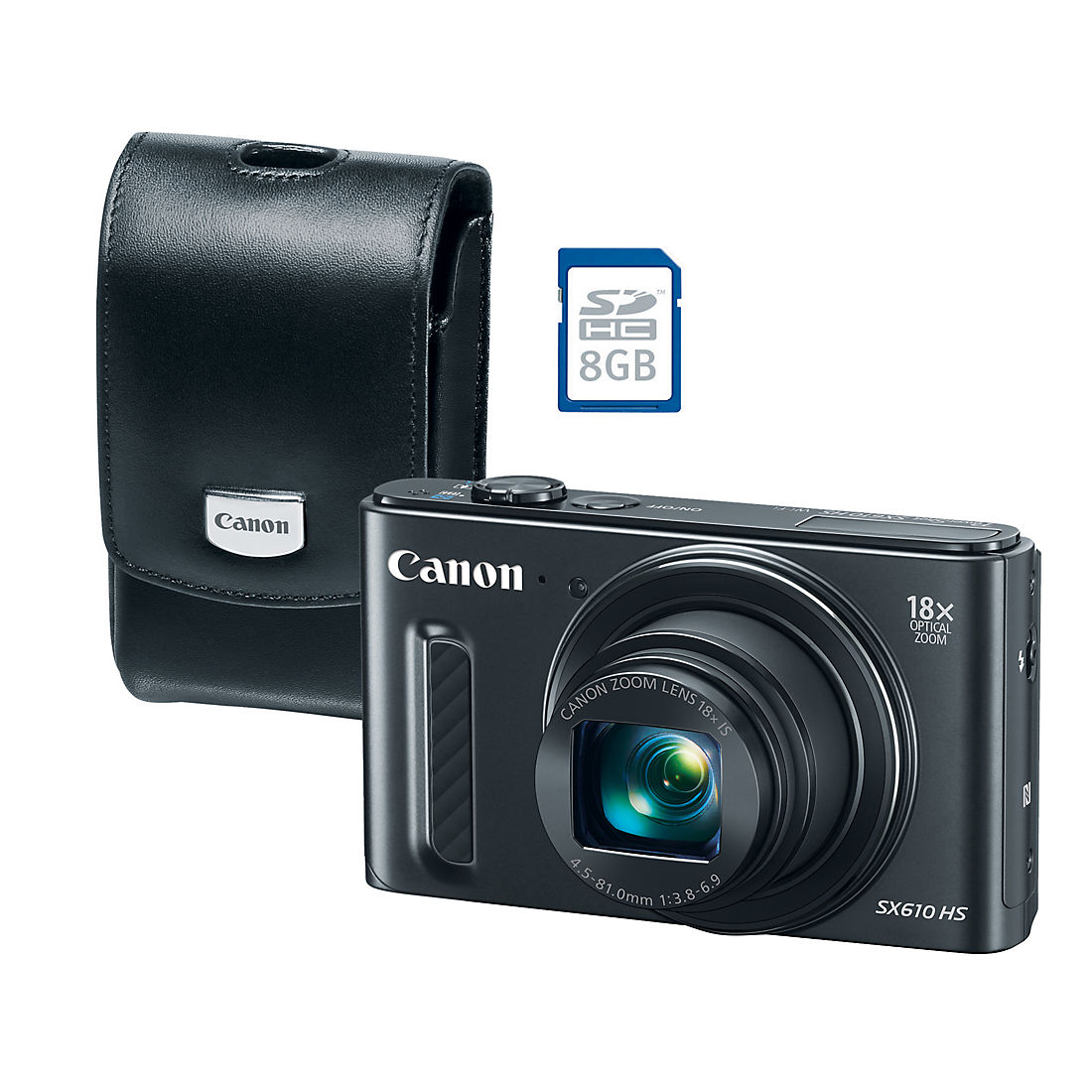 Canon PowerShot SX610 20.2MP CMOS 18x Zoom Wi-Fi Camera with 8GB