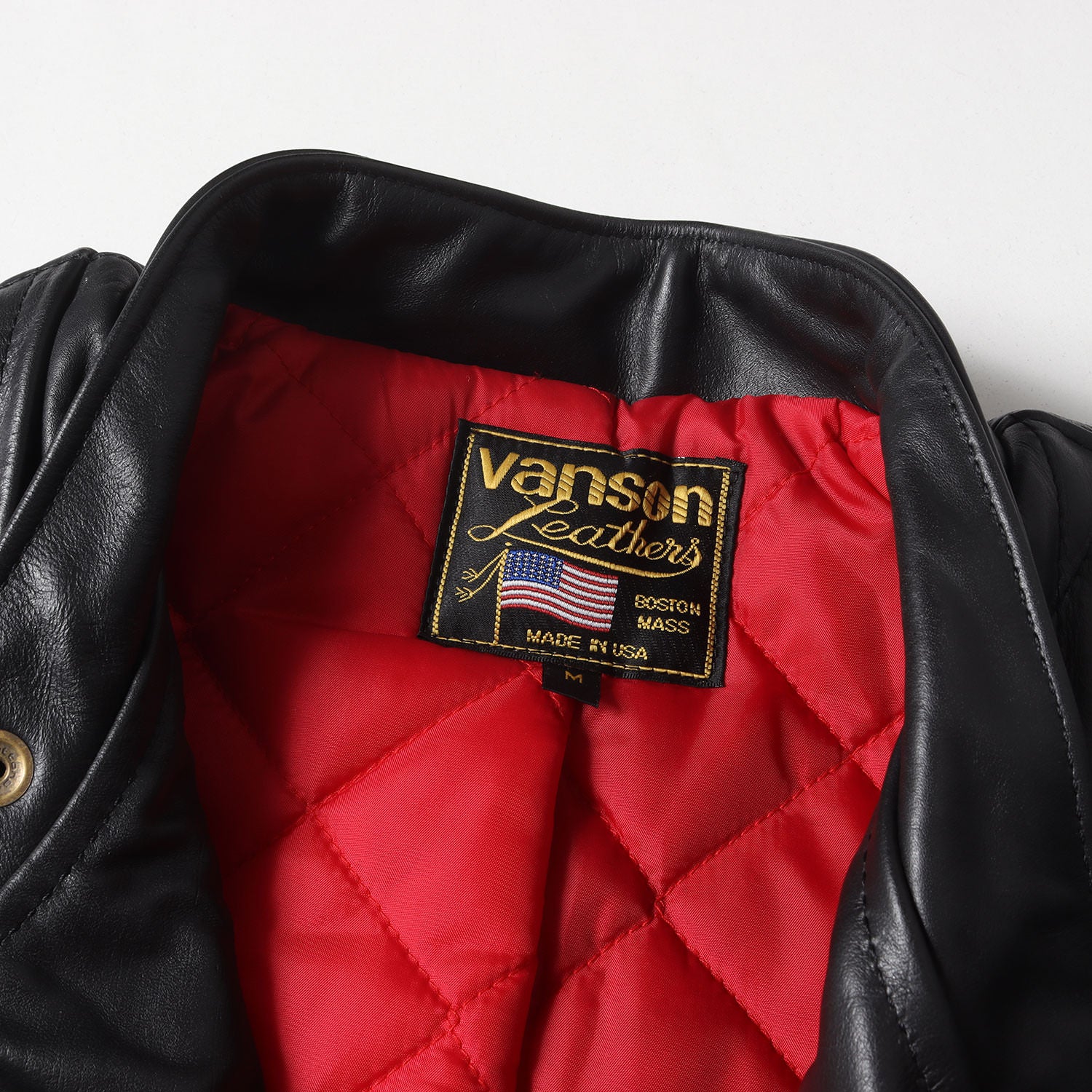 VANSON (バンソン) チョッパー レザー パテッド ダブル ライダース