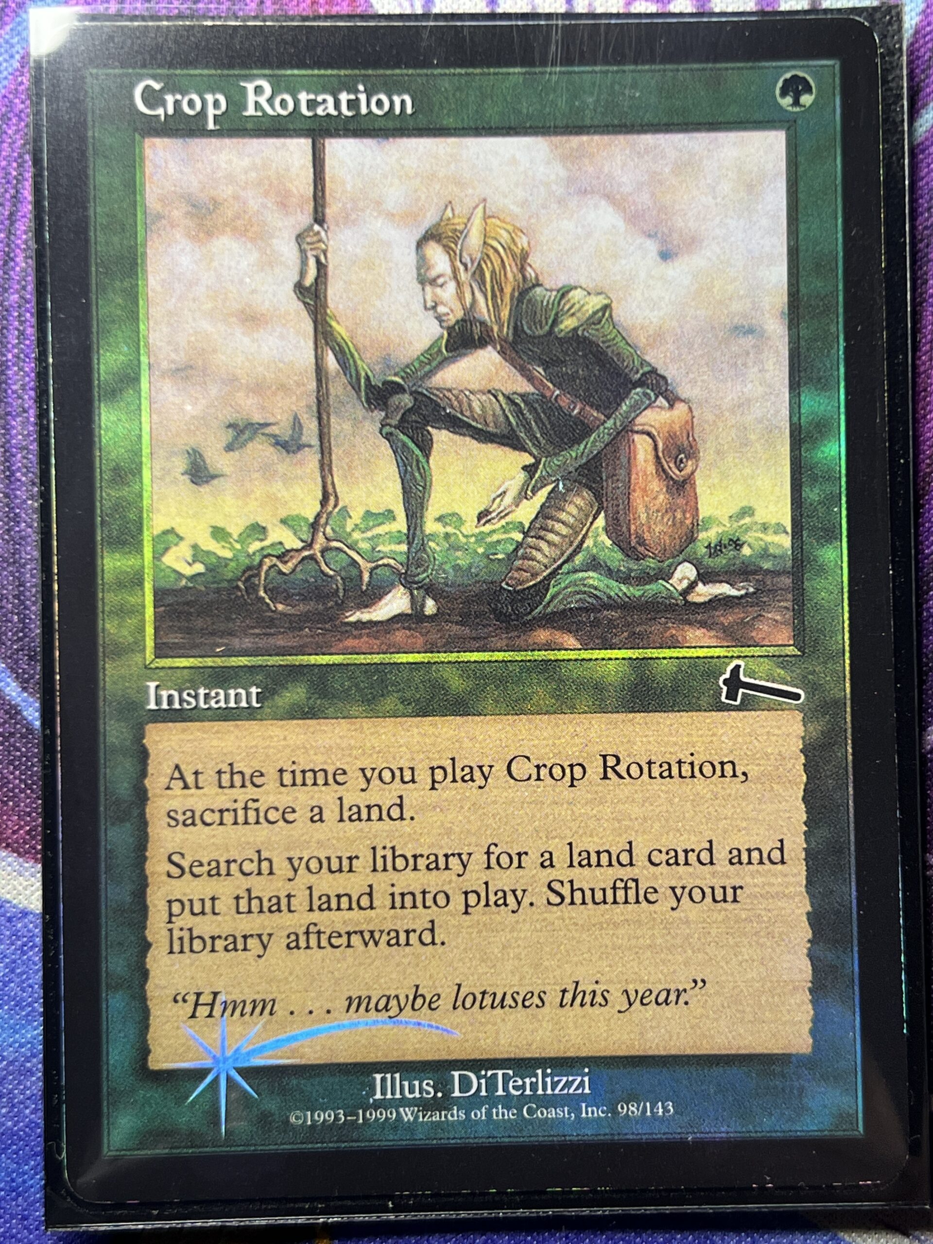 MTG【Foil】輪作 Crop Rotation4枚セット UL 日本語版 154)《輪作/Crop