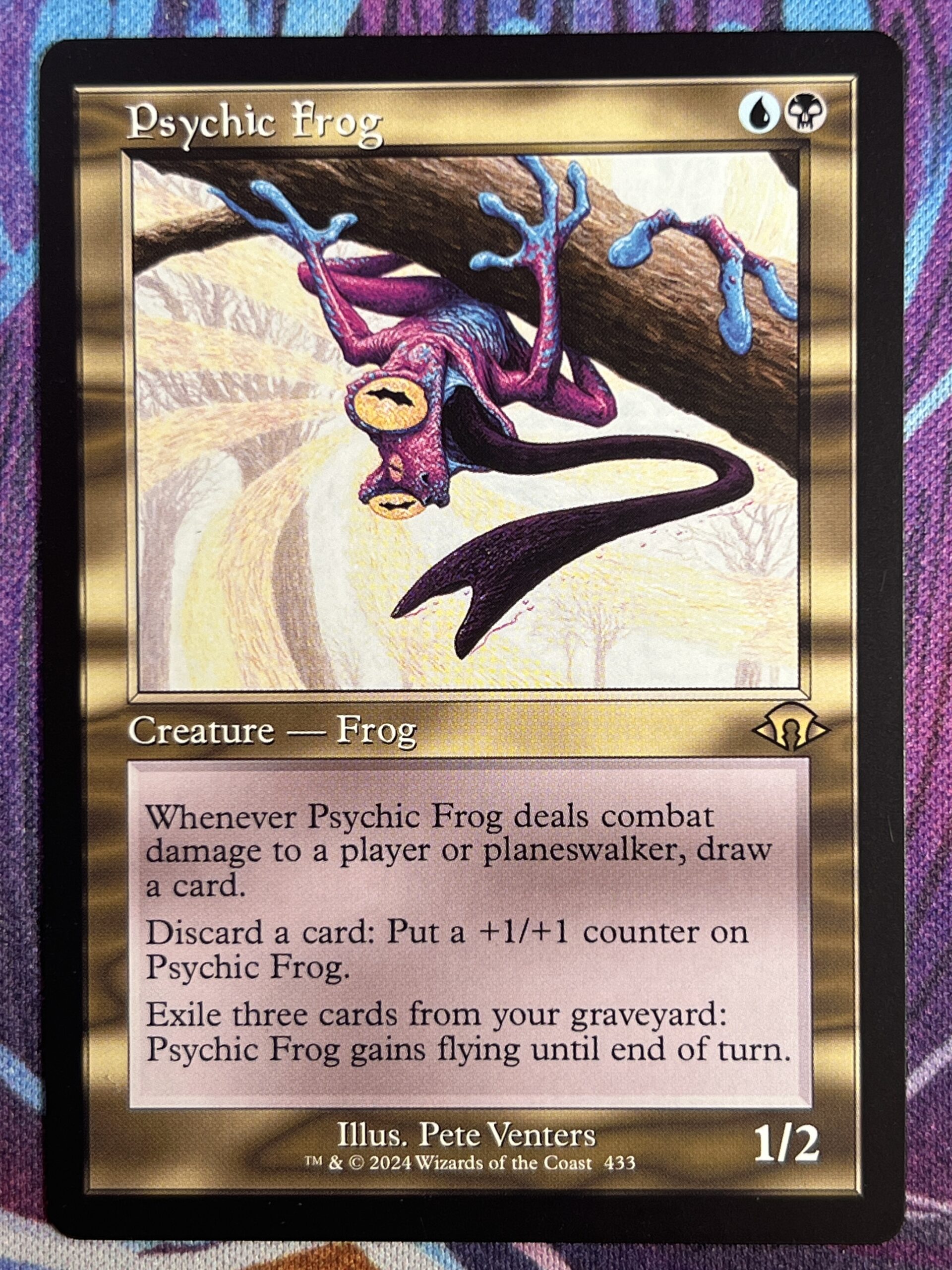 MTGプレイマット 超能力蛙 MTGプレイマット超能力蛙