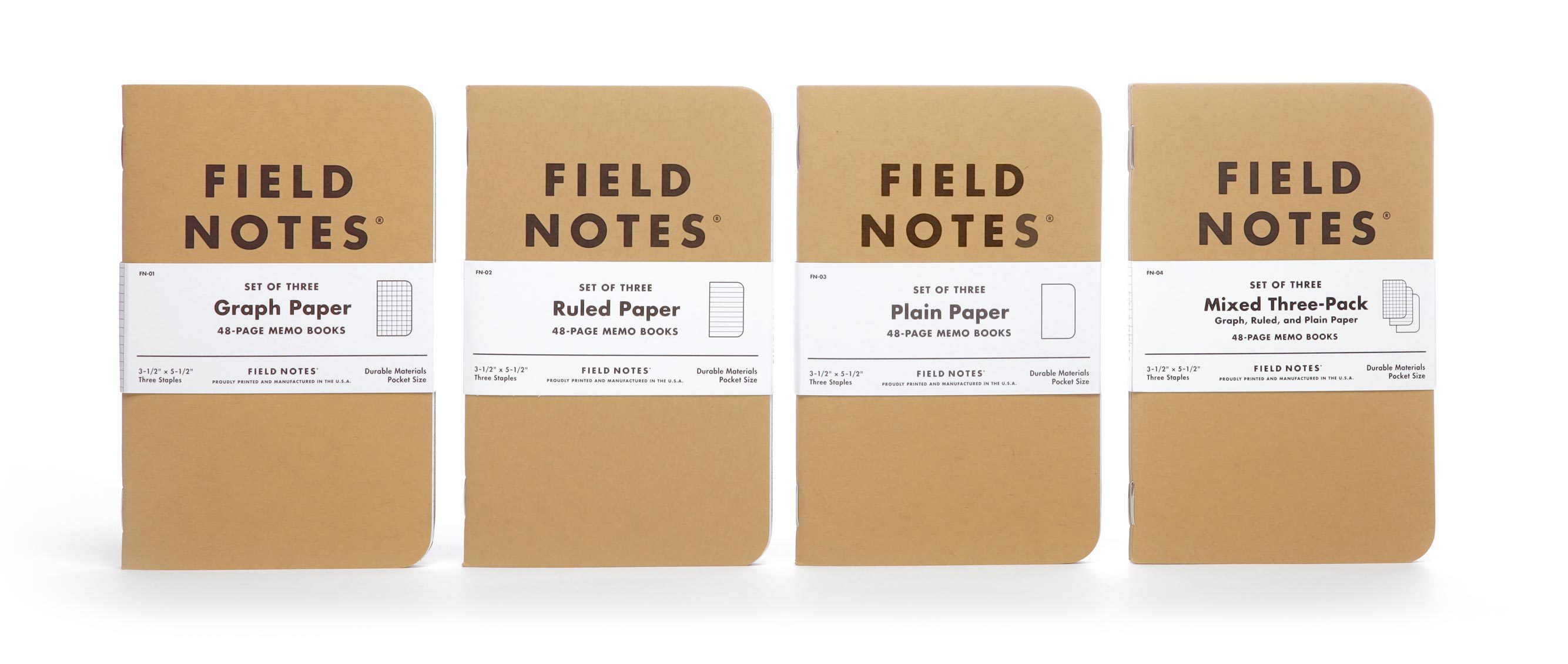 Field Notes Pocket Notebook Set [Assorted Paper] | BookPeople