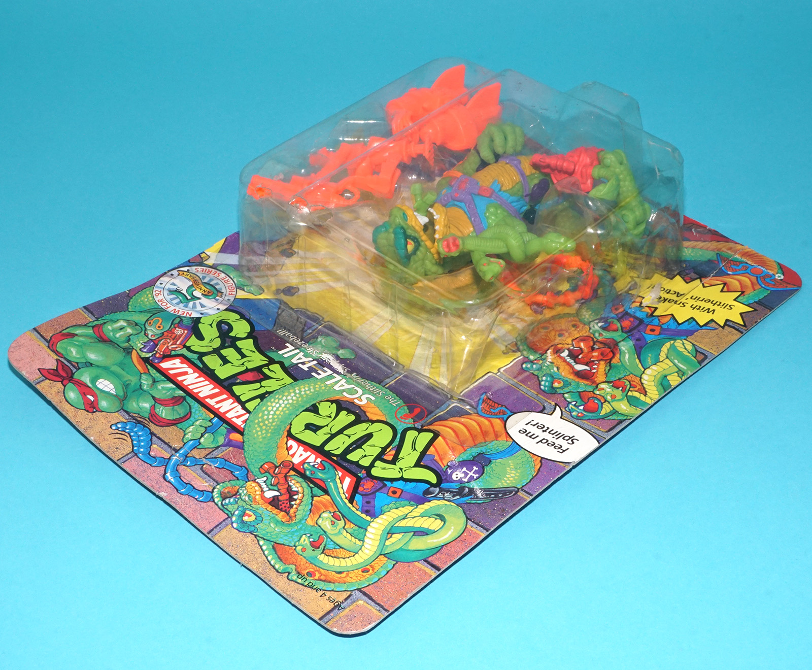 TMNT TEENAGE MUTANT NINJA TURTLES SCALE TAIL MOC MOSC SEALED CARD