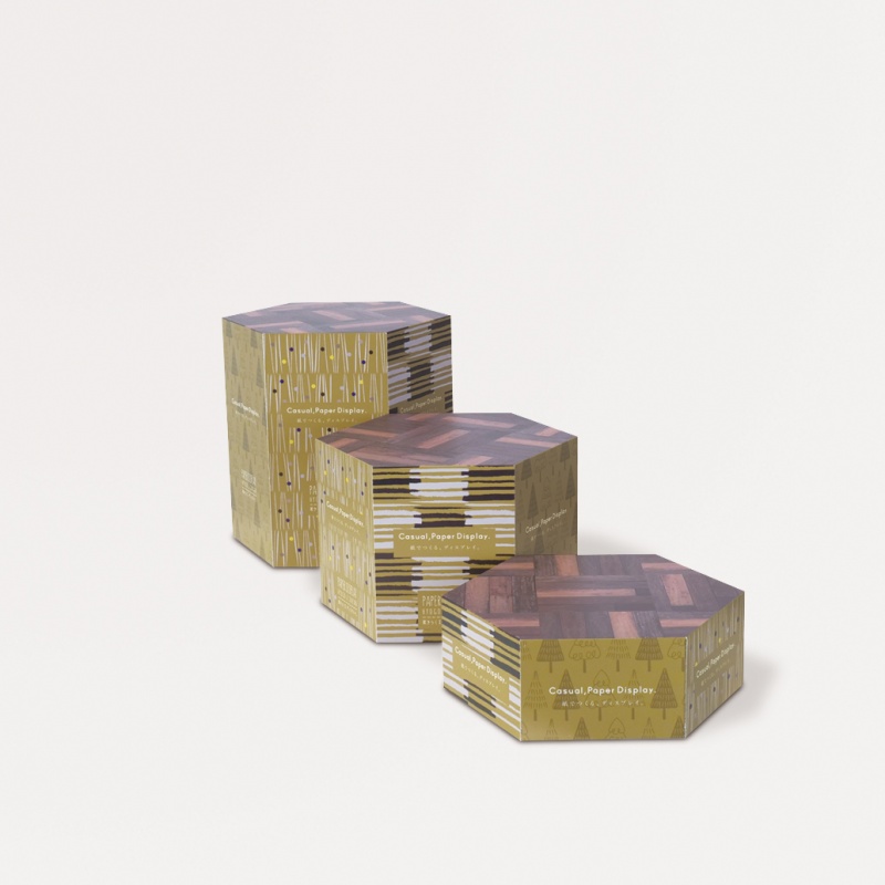 ディスプレイブロックセット(六角形) - 展示台・ディスプレイ什器製作