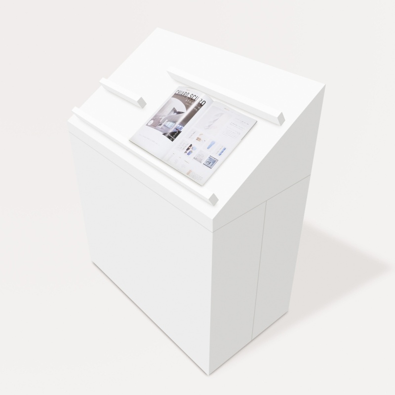 ディスプレイスタンド高さ78㎝長さ30㎝展示台 陳列台 組立不要 展示会