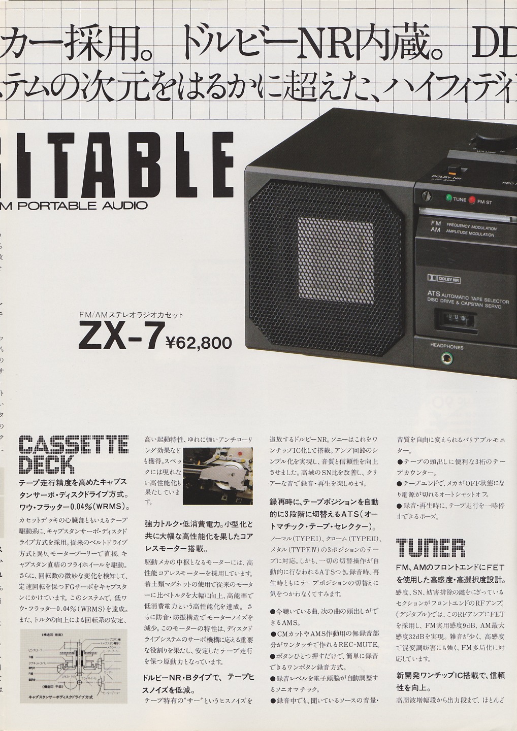 初代SONY カセットプレーヤー Yahoo!オークション -「ソニー zx-7