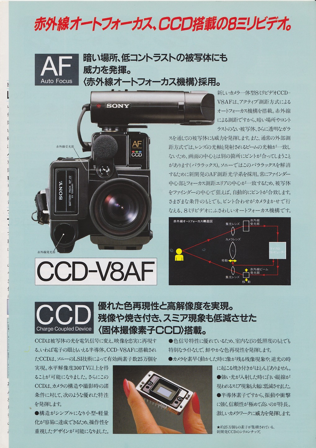 CCD-V8AF 1985年10月 | ソニー坊やと呼ばれた男