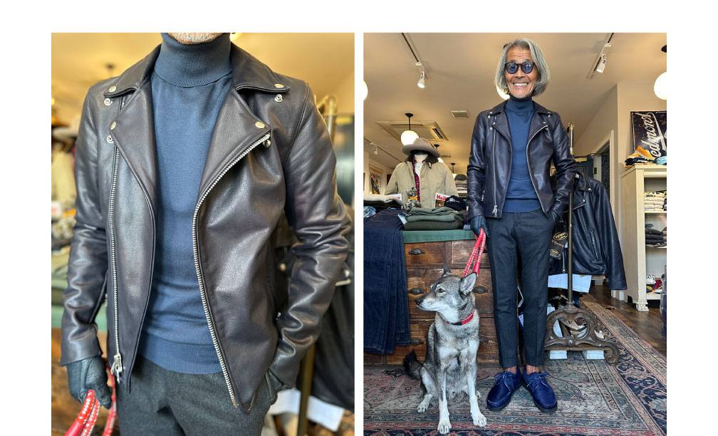 別注】VANSON C2 Riders ダークネイビー色 VANSON バンソン ライダース