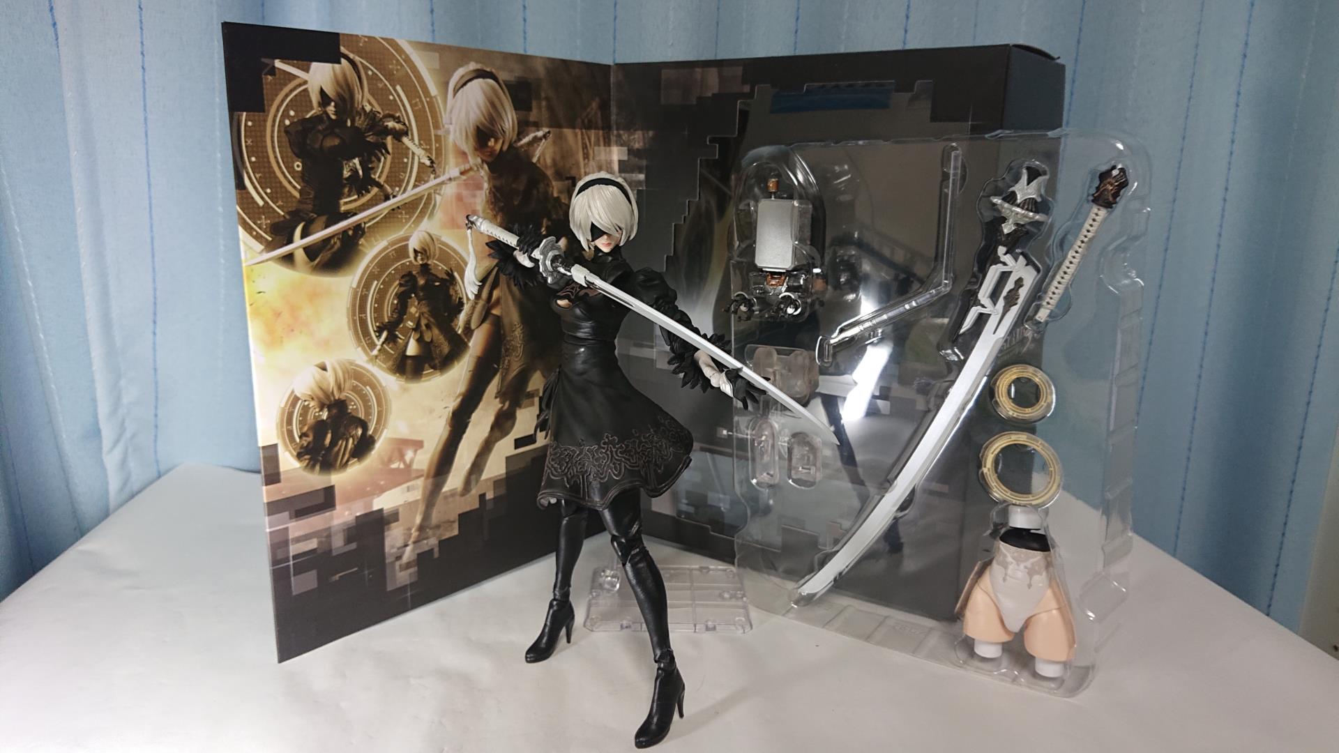 中古 PLAY ARTS改 2B DX版&A2 DX版セット 箱なし ニーア オートマタ PLAY