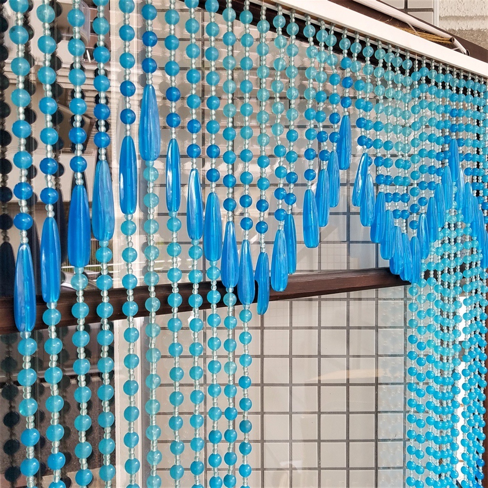 ビーズのれん 玉のれん レトロポップ 昭和レトロ 当時物 インテリア