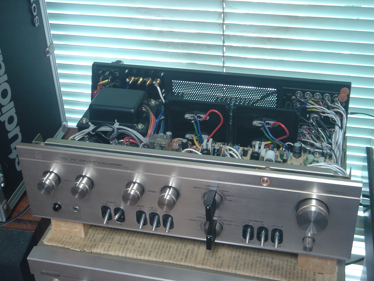 LUXMAN 504 ソリッドステートアンプ音出し確認済み LUXMAN 504