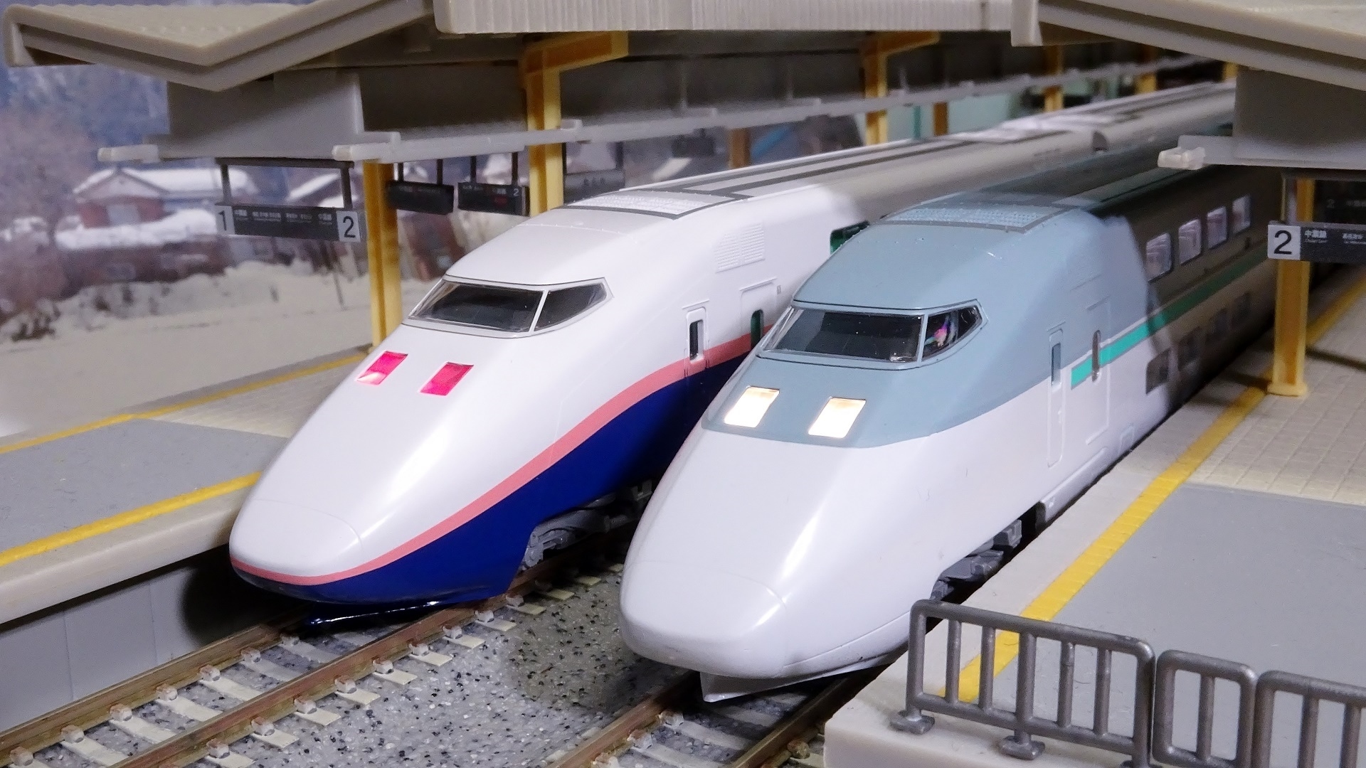 TOMIX・JR E1系新幹線MAX新塗装・3両セットモーター付き動力車付き