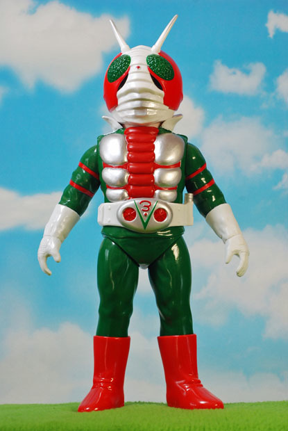 メディコムトイ 仮面ライダーV3 ソフビ 東映レトロコレクション 面取れ