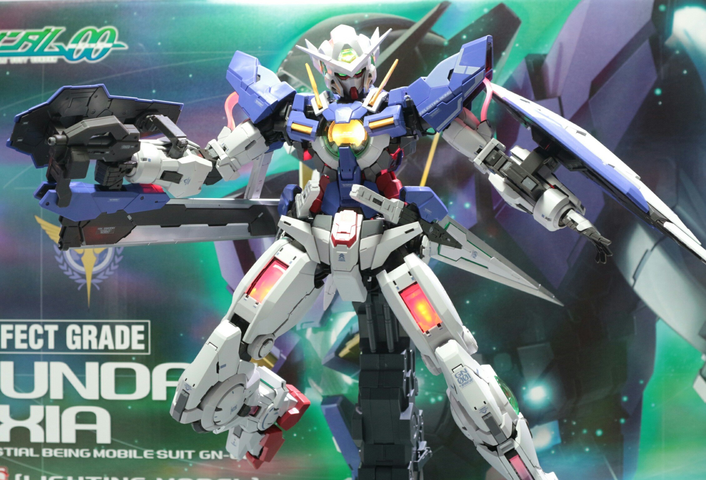 PG 1/60 ガンダムエクシア (LIGHTING MODEL)のご紹介！[完成編2] - 先