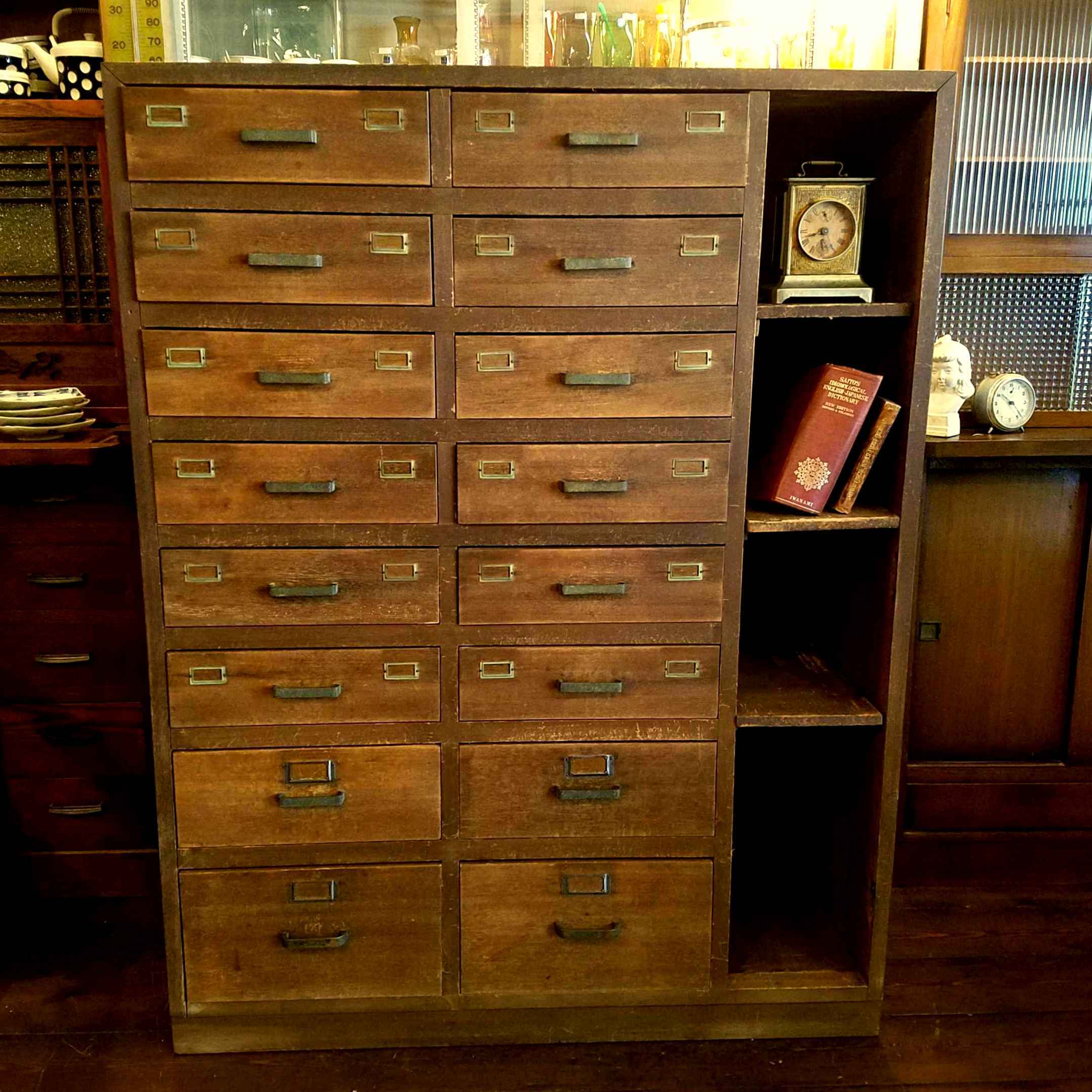 チェスト4段引き出し 民芸風 家具 アンティーク 古民家インテリア 昭和