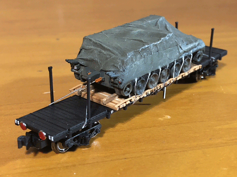 Nゲージ 自衛隊機材輸送列車(2009) 自作品 Nゲージ 自衛隊機材輸送列車