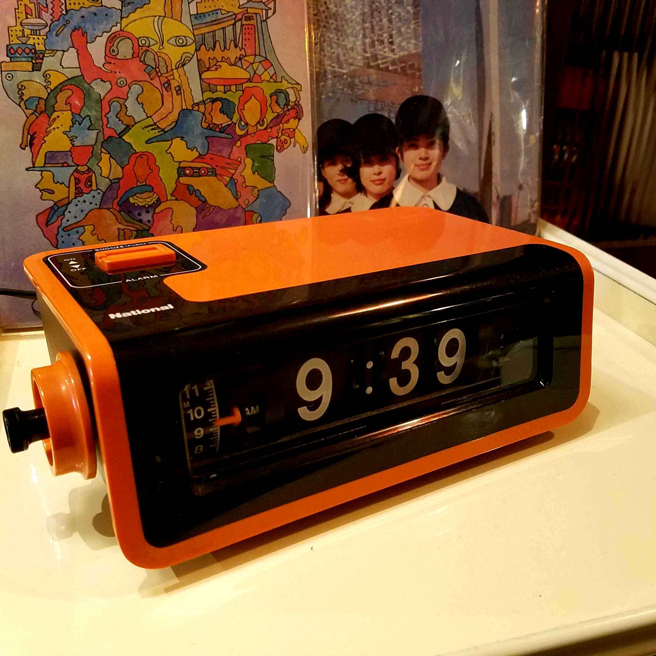 レトロなドラム式置時計・ナショナル「ヤングスヤスヤ」 - [Sold Out