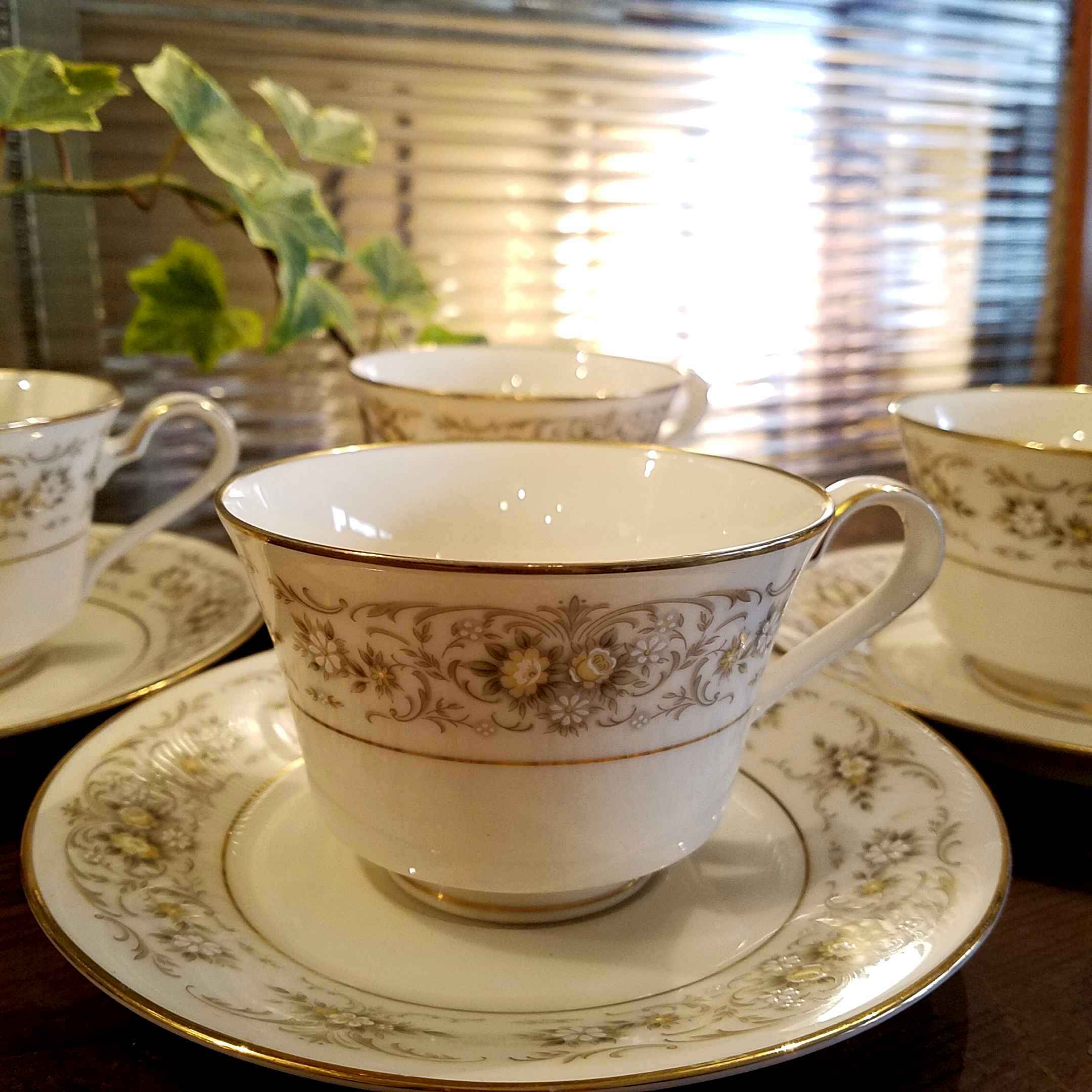 昭和レトロ オールドノリタケ カップ&ソーサー 6客 ピンク コーヒー 紅茶