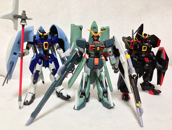 HG 1/144 アビスガンダム ガイアガンダム カオスガンダム セット その