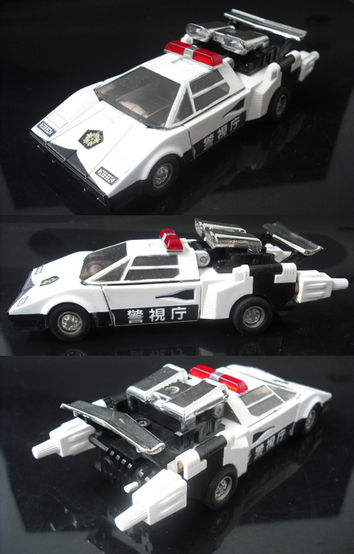 昭和レトロ ダイアクロン カーロボット カウンタック LP500S パトカー