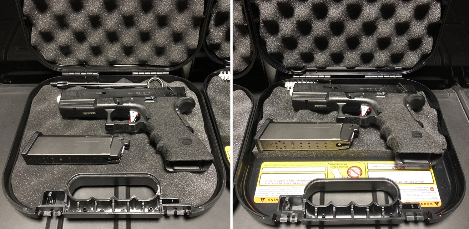 グロック 実物ケース 鍵付き 使用感あり 人気 グロック 実物ケース 鍵